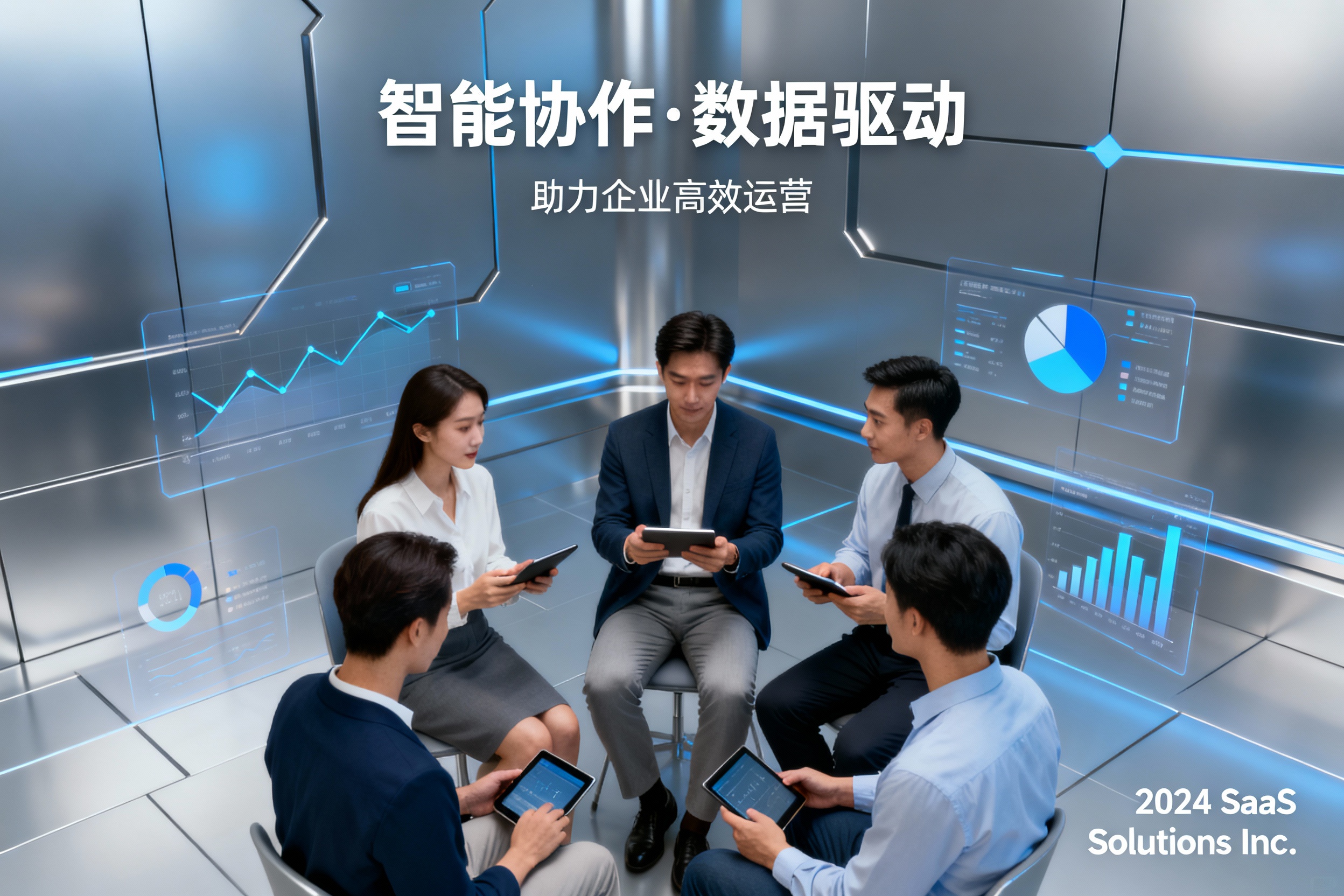 关于我们的插图展示团队协作和创新